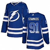 Lightning 91 Steven Stamkos Blue Drift Fashion Adidas Jersey,baseball caps,new era cap wholesale,wholesale hats